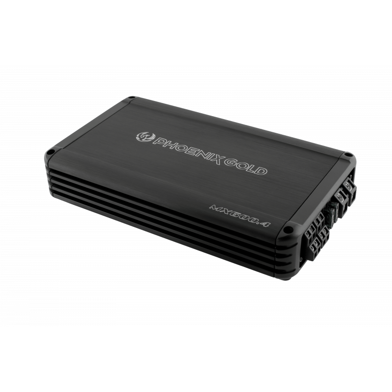 MX 600W 4 Channel Full Range Class D Sub Compact Amplifier - Phoenix Gold