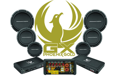 GX 10" High Performance Dual 4-Ohm Subwoofer - Phoenix Gold