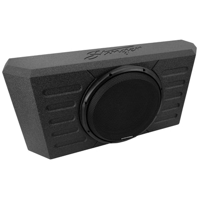 Swing Gate-Mounted 12-Inch Subwoofer Enclosure for Jeep Wrangler JK/JKU and JL/JLU - Phoenix Gold