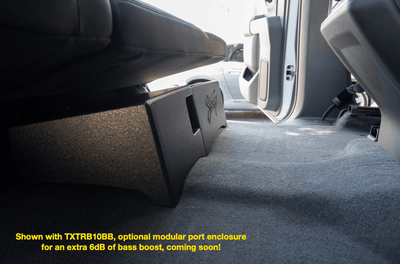 Underseat 10-Inch Subwoofer Enclosure for Full-Size Trucks and Other Vehicles - Phoenix Gold