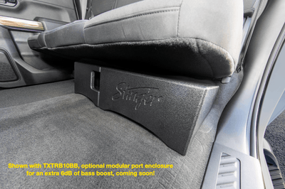 Underseat 10-Inch Subwoofer Enclosure for Full-Size Trucks and Other Vehicles - Phoenix Gold